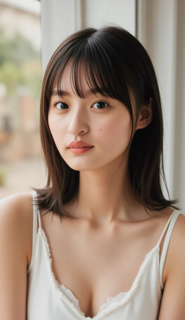 Memory correction:255, Everything modern:1.66, Cute Japanese Women Photos, smile:1.78, 20-year-old, Oil for straight, one-length hair&Hair balm:1.55, (photo Realistic:1.4), (hyper Realistic:1.4), (Realistic:1.3), (Smoother lighting:1.05), (Improving the quality of cinema lighting:0.9), 32K, 1 person,20-year-oldの, Realistic lighting, Backlight, The light shines on your face, Ray Tracing, (Bright light:1.2), (Improvement of quality:1.4), (Highest quality Realistic textured skin:1.4), fine grain, Detailed face,(smile:0), (Emphasis on face close-up:1.3), (Enhances the beauty of skin texture:1.1),((Extremely precise and accurate anatomy:1.0)), (Enhances the beauty of skin texture:1.1), Clean and glowing skin, mesh, thin:1.2, (Realistic:1.3), Realisticなライティング, (Smoother lighting:1.05), 32K, One Japanese woman, fine grain, Detailed face, (Film Grain:1.1),(Accentuates body lines:1.1), High resolution, Natural look, Kind eyes, Improves hair quality, Delicate light and shadow, Transparent muscles, Graceful pose, Beautiful Eyes, Sharp details, Soft light reflection, Beautiful contours, Delicate skin tone, Fine hair texture,Cute Japanese Women Photos,