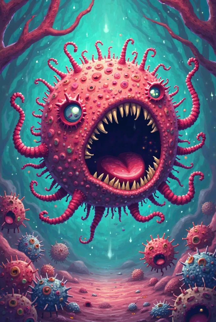 raw photo,photorealistic,cinematic shot,realism,intricate detail,taken on a fujifil camer,professional lighting,a lovecraftian slime demon covered in numerous slimy eyes rises from slimy abyss to consume the souls of the living, veins, red flesh, slime monster