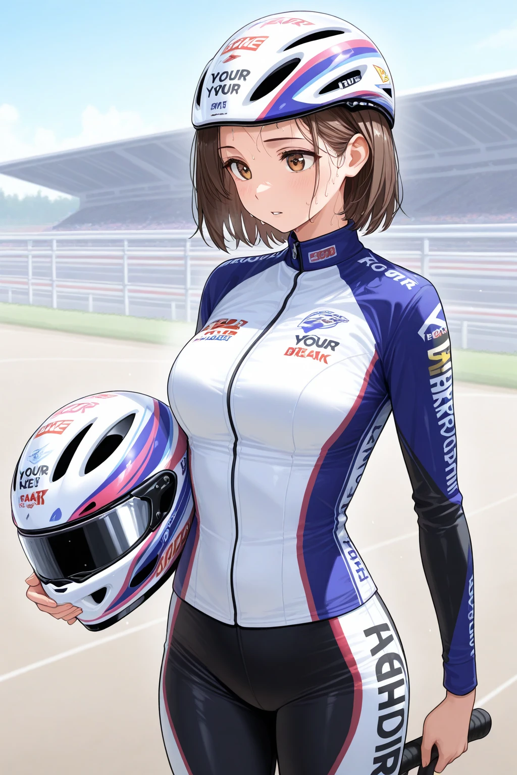 (masterpiece:1.2, top-quality), (realistic, photorealistic:1.4), beautiful illustration, natural lighting, perfect lighting, bright color, depth of fields,
beautiful detailed hair, beautiful detailed face, beautiful detailed eyes, beautiful clavicle, beautiful body, beautiful chest, beautiful thigh, beautiful legs, beautiful fingers,
looking at viewer, 1 girl, japanese, professional bowler, perfect face, cute and symmetrical face, white skin, shiny skin, shiny hair, cute face, delicate beautiful face,
(middle hair, side ponitail, ash blonde hair), hair between eyes, blue eyes, sparkling eyes, big eyes, long eye lasher, (large breasts, seductive thighs), medium hips, glamorous body,
(cute pink bowling uniform:1.5, mini skirt, fingerless glove with right hand),
(beautiful scenery), (audience, bowling bowl, lane), (flashy victory pose!!!), (lovely smile, upper eyes),