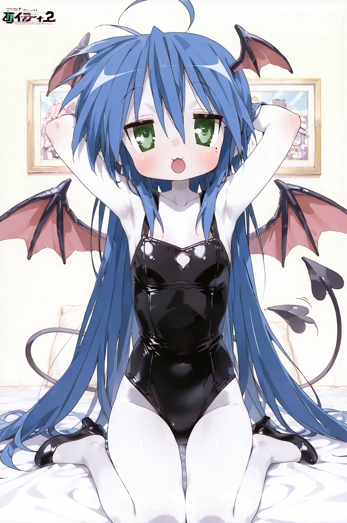 NSFW,masterpiece,Highest quality,High resolution,Super detailed,Shiro \(no game No life\),Long Hair,Multicolored Hair,Hair between the eyes,Gradient Hair,Yellow Eyes,Flat Chest,slave,High-quality sexy lingerie,Love Hotel at Night,Ecstasy face,Embarrassed,blush,Leg spread,Masturbation,orgasm,Climax,Squirting,Open your mouth、Stick your tongue out,Roll your eyes、squint