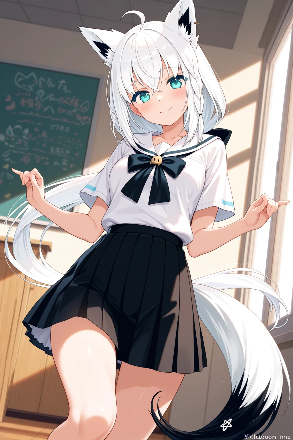 Masterpiece. shiroko model, dready (A  girl with beautiful detailed eyes, long hair, (white light hair), bright  bright  aqua eye, (medium breast).(Young girl , cute girl). White shirt. Open breast. embarased. Tears. black hair Clip. Black short skirt. Little  pussy. Perfect legs. The depth of field in the photo is perfect and the lens flare adds a nice touch. The fine details on her face really stand out, score because of this photo Definitely greater than 10. Blood come out from girl pussy