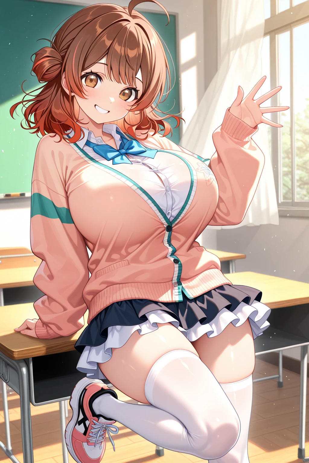 (8K、top-quality、masterpiece:1.2)、(realisitic、ultra-detailliert、超A high resolution,lying bed,squtting,bend knees,spread legs,28years,beautifull detailed face,perfect body,((nighttime)),perfect lighting,Constriction、(Slim waist :1.3)、Beautiful detailed skin、Skin Texture、Floating hair,((see through:1.5,cleavage)),in full face blush,((dramatic angle)),(((embarrassed, nose blush:1.3) ,(wet:1.0),(trembling:0.9), ,(drooling:0.6),(sweat:1.1),(frastrated:1.2),(seductive smile:1.3),moaning:1.0,ecstary:0.8,1giri and 1boy are having sex:1.5,boy behind girl:1.5,reverse cowgirl:1.4,vagingl penis:1.0,detailed vagina,detailed penis,pussy in cum,cum facial,cum to body,spoken heart:1.3,in classroom