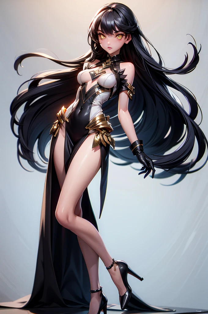 Classical Beauty。Tight Ninja Suit。Beautiful Face。big eyes,Long eyelashes。High nose bridge。Beautiful clavicle。White and tender skin,Pointed chest。Thin waist and hips。Long legs and beautiful feet。Thighs exposed。Exposed shoulders。High resolution,Professional Lighting。High Detail。.