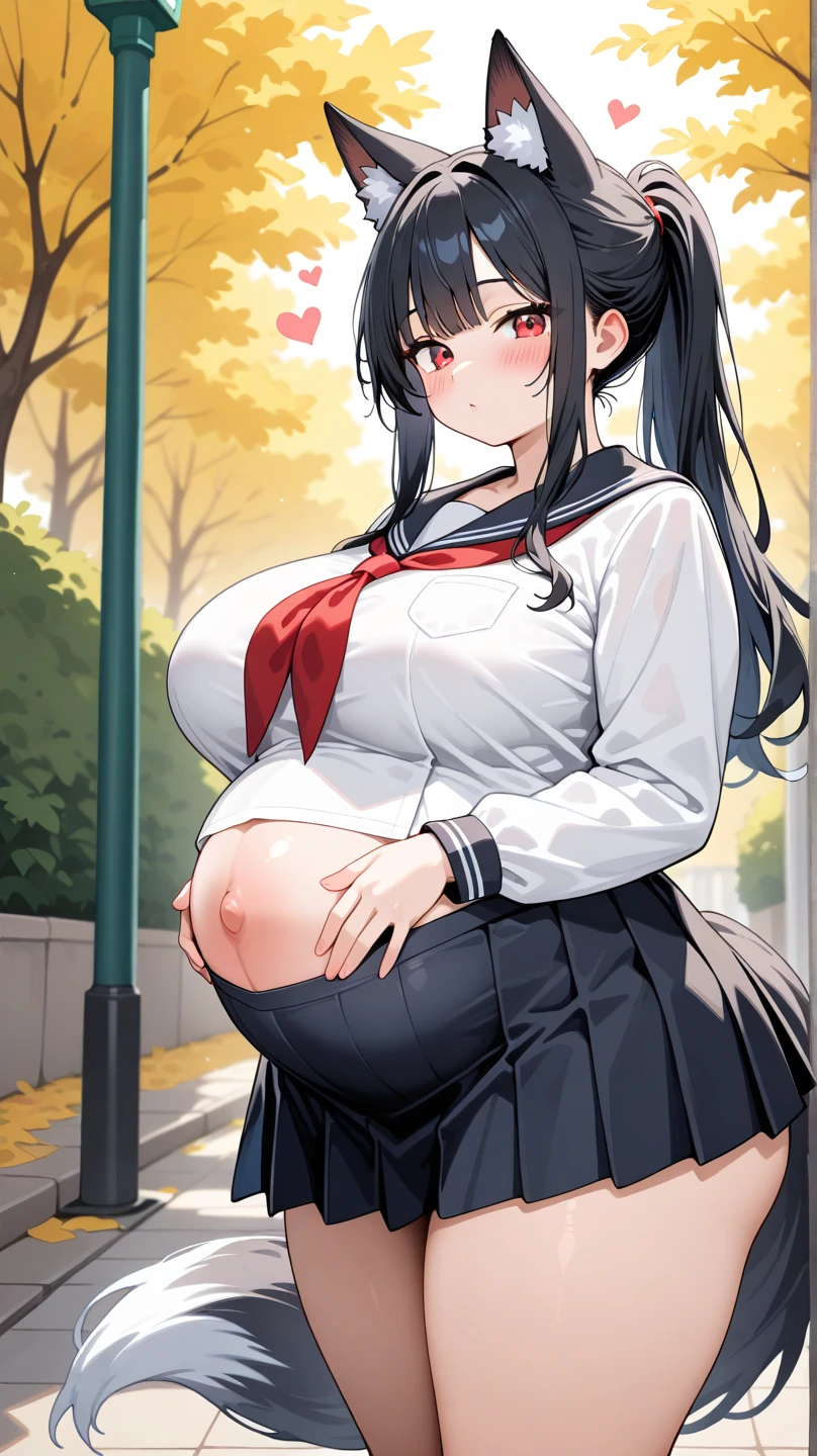 masterpiece, best quality, HuTaoV4, 1girl, solo, blush, twintails, long hair, hair between eyes, ((streetwear clothes)), city, outdoors, night, movie poster, extremely detailed 8K, smooth, high resolution, ultra quality, cinematic lighting, ambient occlusion, hd, 2k, 4k, 8k, 16k, extremely detailed anime, detailed faces, perfect composition, wide shot, atmospheric lighting, very sexy, lift skirt, random low back angle, uncensored, nsfw, sin censura, (((pregnant woman)))