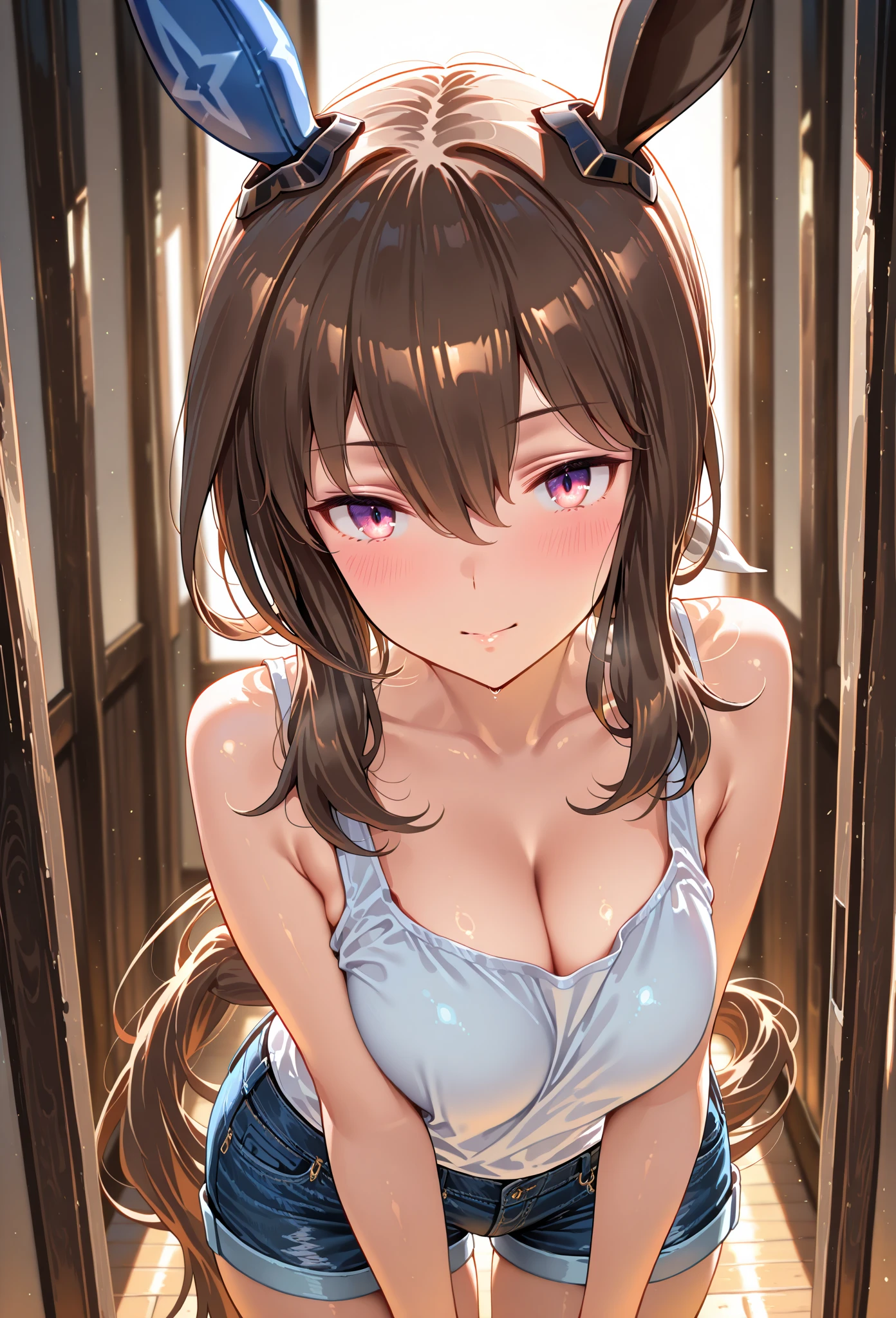 (masterpiece:1.5), (best quality:1.2),(famous artist:1.2),(official art:0.5),from adove, (Top quality:1.2),(high resolution:1.2),1girl,solo,clothes reflecting light,loli,oppai loli,BREAK,(brown hair:1.6),loli face,half naked ,smile,long hair, Dungeon, fear, fear, terror, despair,trars, tears