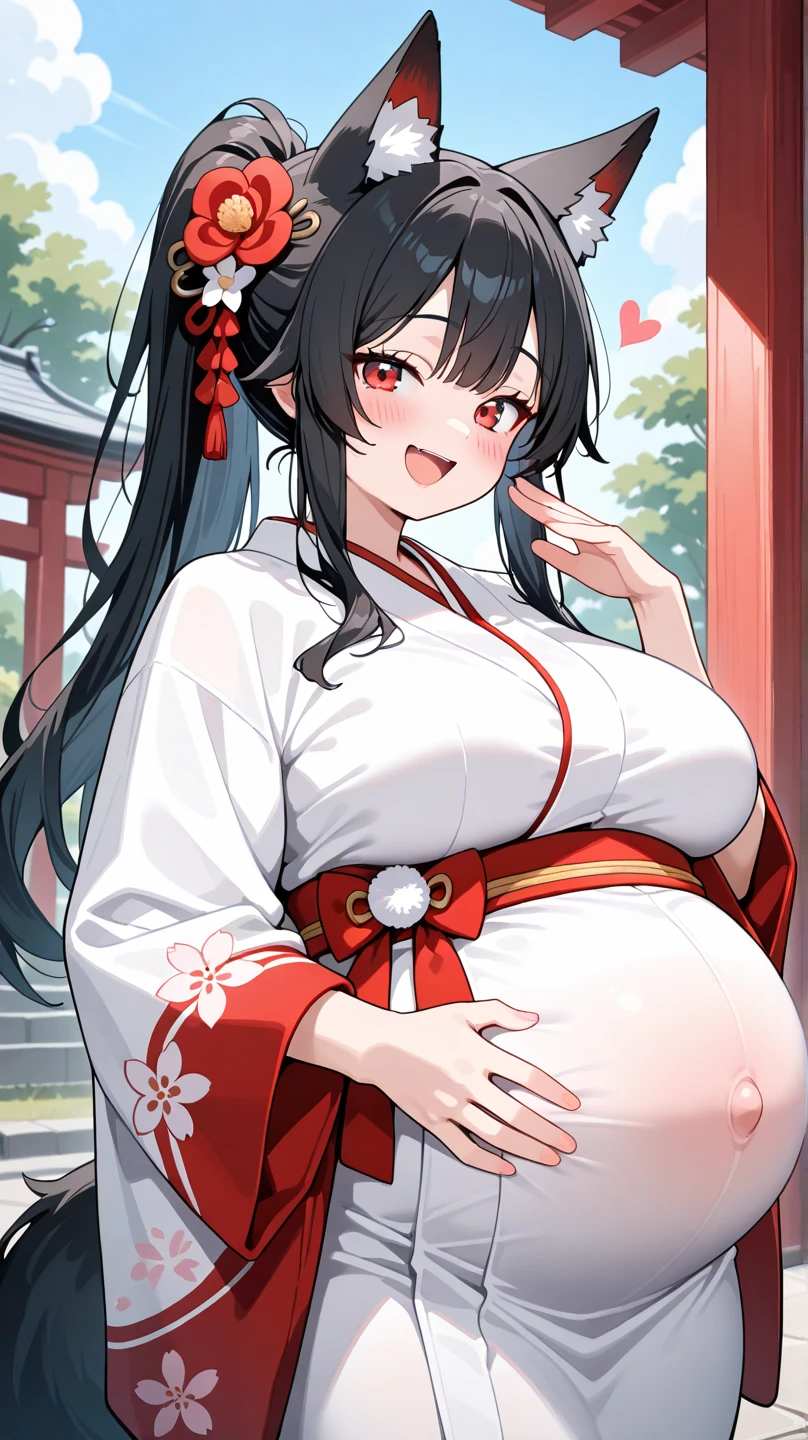 China Princess last month of pregnancy Pregnant women blush Functionality Shiny red clothes hanbok milking Mother Breast milk child Mode