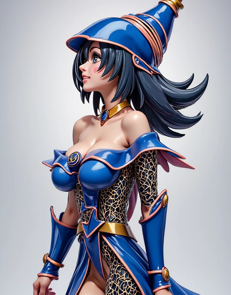 Midnight blue, silver, dancing girl, happy and energetic face, wearing 1920s flapper dress with silver fringes and beads, feather decorations, black short curly bob hair, beautiful dark blue eyes, closed mouth, stepping forward and dancing, city lit by moonlight