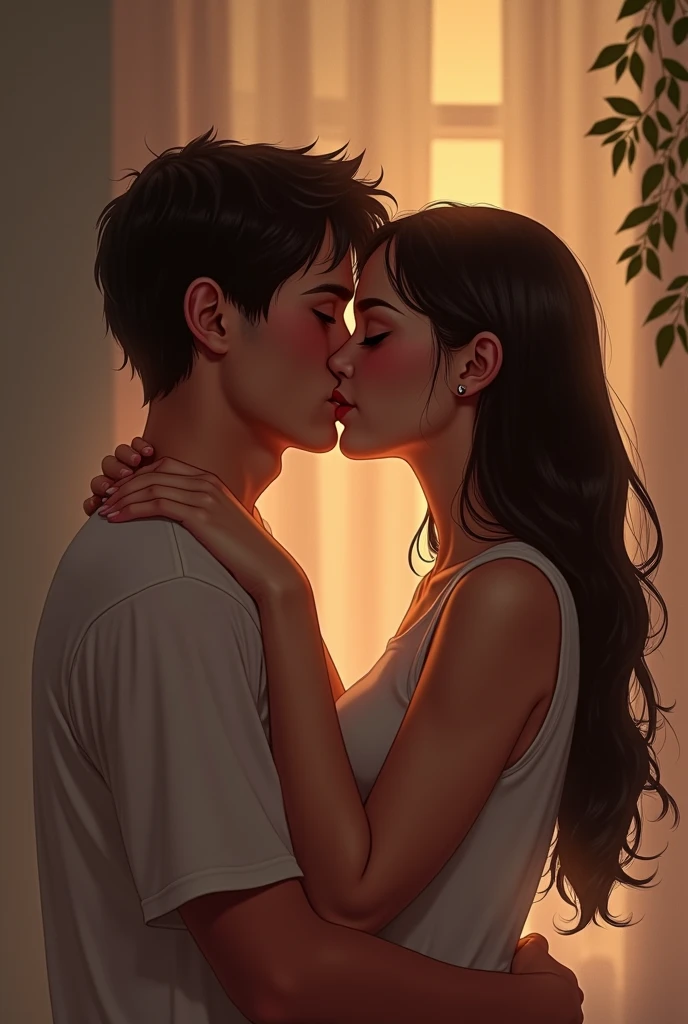 Kissing gf bf realistic remove beard