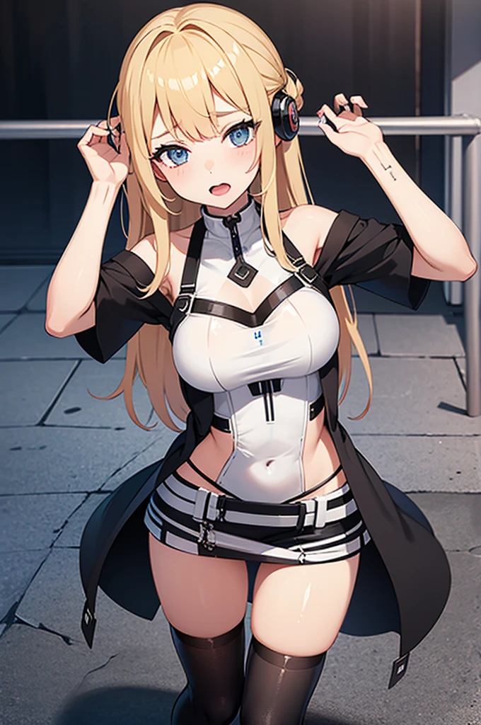 (ba-zerarudo:1.1),leaning forward,leotard,pantyhose,rabbit tail, smile,open mouth, (shiny:1.2),<lora:闪燕 关键词ba-zerarudo leotard pantyhose high_heels rabbit tail:0.8>,wasteland