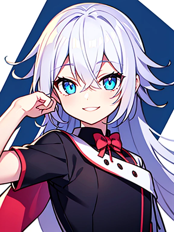  score_9, score_8_up, score_7_up, BREAK from front, medium shot,1girl, alisa ilinichina amiella, solo,grey hair,long hair,blue eyes,hair between eyes, pantyhose,underboob, shoulders,black crop top,red headwear,red plaid skirt,
