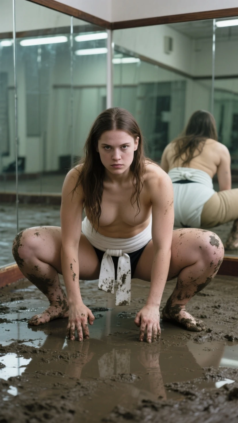 erotic photo of a sweaty and naked daisydl as Rey from Star wars, vaginally penetrated by sex machine on the Death Star. fondled. sexual. nsfw. erotic. sex. gropped. legs spread. vaginal penetration.