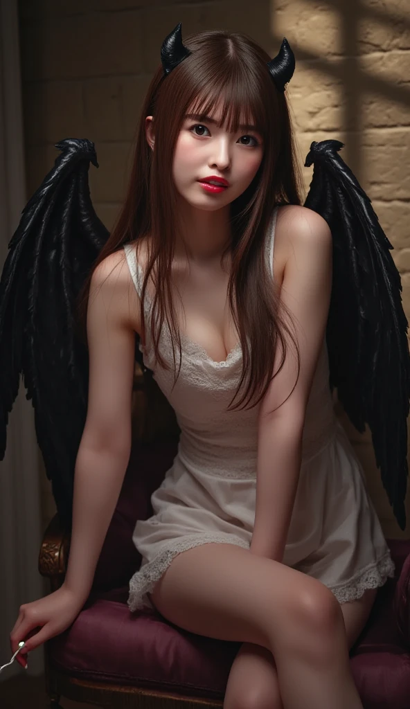 impactful and detailed image of Lucifer as the fallen angel.
