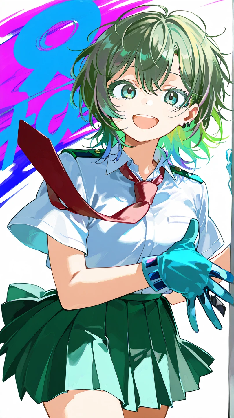 (masterpiece, best quality), ultra detailed, official art,
1girl, solo, green hair,
<lora:col_20230709182603-000020:0.7>