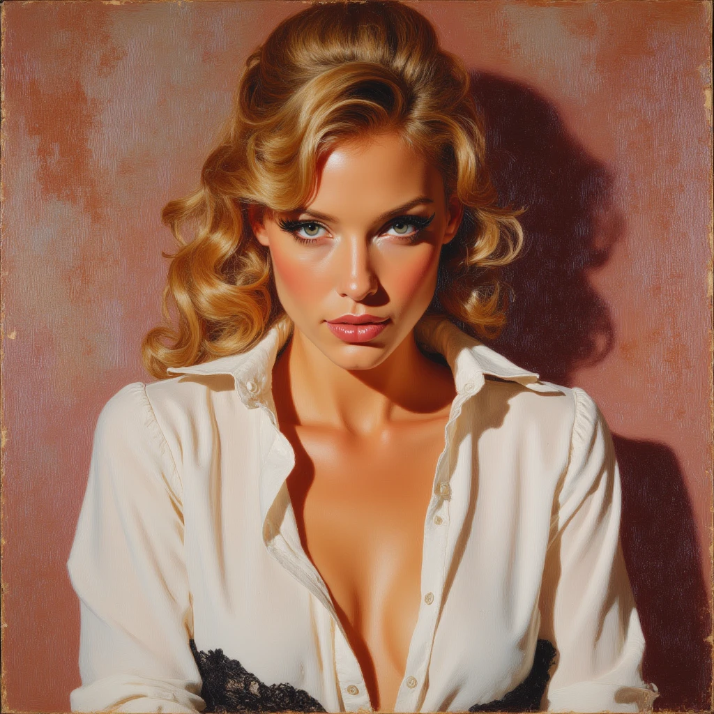 masterpiece, best quality, extremely detailed, hyperrealistic, painting, surrealism art, in dali style, a beautiful 20s french model
