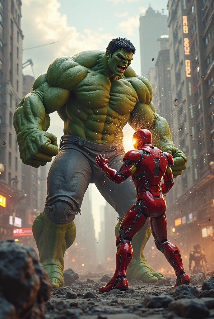 Hulk iron man kostyum bakcground earn