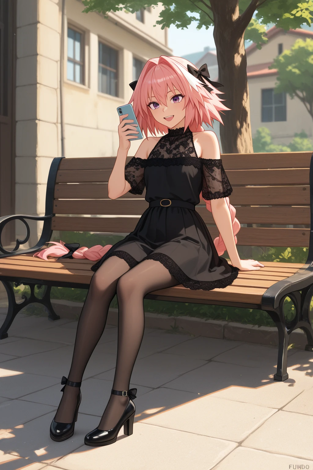 
young girl with pink hair long twin-tail hairstyle, small thick eyebrows, with gothic lolita clothes,  (Zankuro) drawing style of the zankuro artist, Zancrow style, image uploaded to R34, walking in the mall, flirty smile , suddenly  in public, (( )) , ((public  in restaurant))  ass on male crotch
