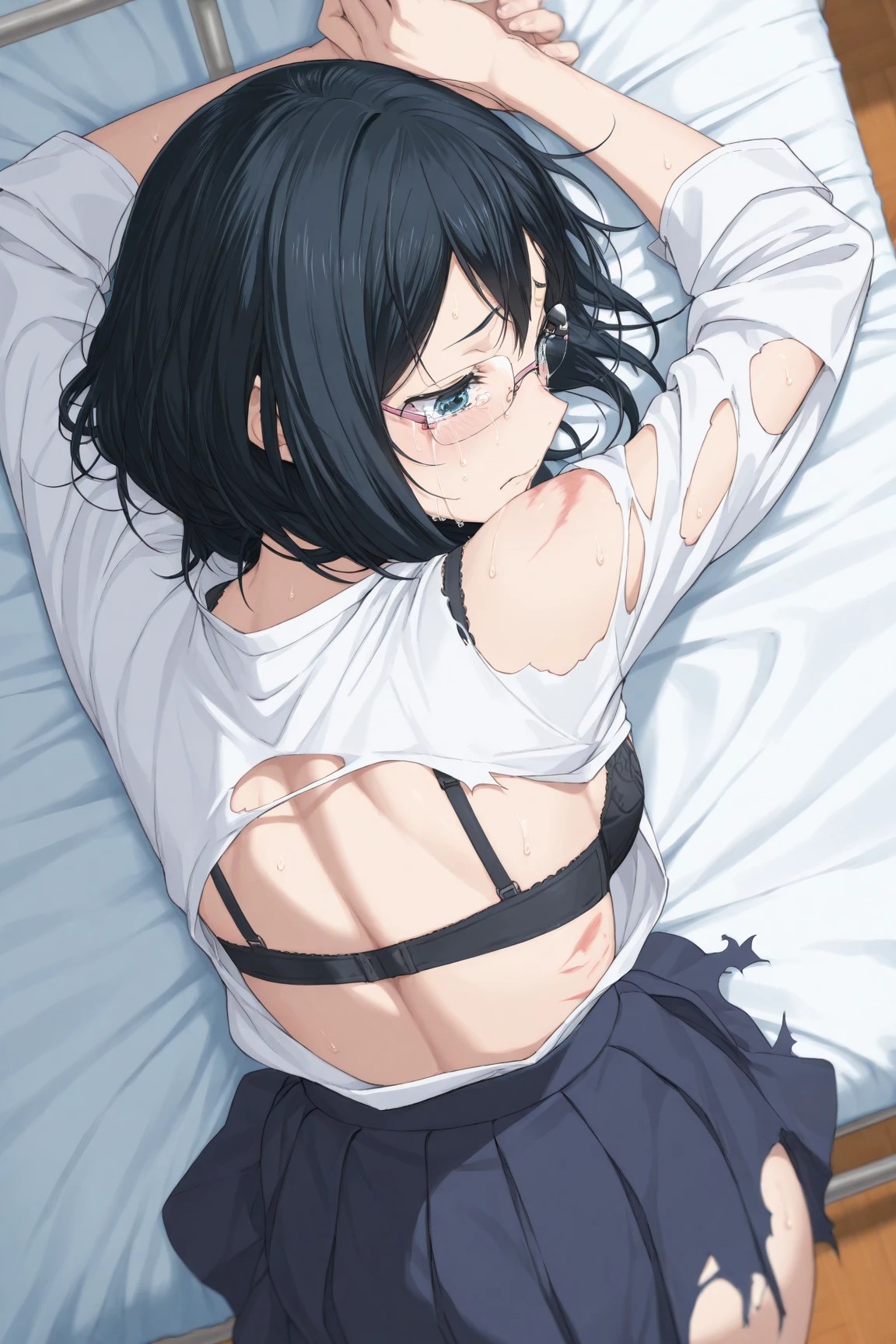 ((((ultra illustrated style:1.0)))),best quality,best animated,masterpiece,ray tracing, global illumination,strangling,1girl,1boy,spread legs
 <lora:strangling-000006:0.7>