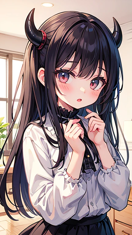 Highest quality, Very detailed,One Girl, alone, {cure_null_hirogarunullprecure:1.15}, Dark blue hair, Red eyes, Crimson flames in your eyes, Long Hair, Twin tails, Magical girl, bangs, Open your mouth, Redhead, multicoloRedhead, One Girl, blunt bangs, Darken your clothes, hair ornaments, Wicked Smile, devilish aura (Shiny fabric:1.5), Full Body Shot, Purple Gemstone, attractive, blush, (Beautiful attention to detail:1.6), Very detailed顔, Perfect lighting, Extremely detailed CG, (Perfect hands, Perfect Anatomy), devil, Red and black color scheme, Shiny material, Grin, blackリボン, blackのサテン手袋, Evil clover leaf ornament, blackのフリル, jewelry, corruption, Latex Gloss, blackのゴシックマント, Wicked Smile, 背景を暗blackの世界, Red Moon, cloudy null, CG Style, One-sided black wing,Dark shadowed face,Sadistic smile,Malice,Contempt,smile,black