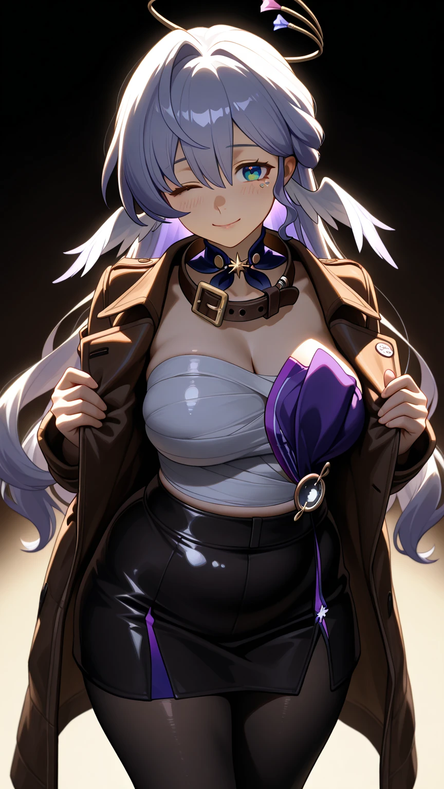 (masterpiece, best quality), expressive eyes, perfect face, absurdres, 1girl, solo, beautiful, black nails, makeup, jewelry, detached sleeves, bare shoulders, purple hair, red eyes, nail polish, belt, colored skin, purple lips, pointy ears, medium breasts, cleavage, witch hat, feathers, witch, rose, high heels, earrings, short hair, veiny hands, official art,extremely detailed CG unity 8k wallpaper, perfect lighting,Colorful, Bright_Front_face_Lighting,shiny skin, (masterpiece:1.0),(best_quality:1.0), ultra high res,4K,ultra-detailed, photography, 8K, HDR, highres, (absurdres:1.2), Kodak portra 400, film grain, blurry background, (bokeh:1.2), lens flare, (vibrant_color:1.2),professional photograph, (beautiful_face:1.5), detailed, (muscular female:1.4), thick neck, collarbone, pectorals, thick pectorals, obliques, narrow waist, flat stomach, abs, bloated abs, navel, groin, wide hips, narrow hips, glutes, veins, Arfoire, muscular