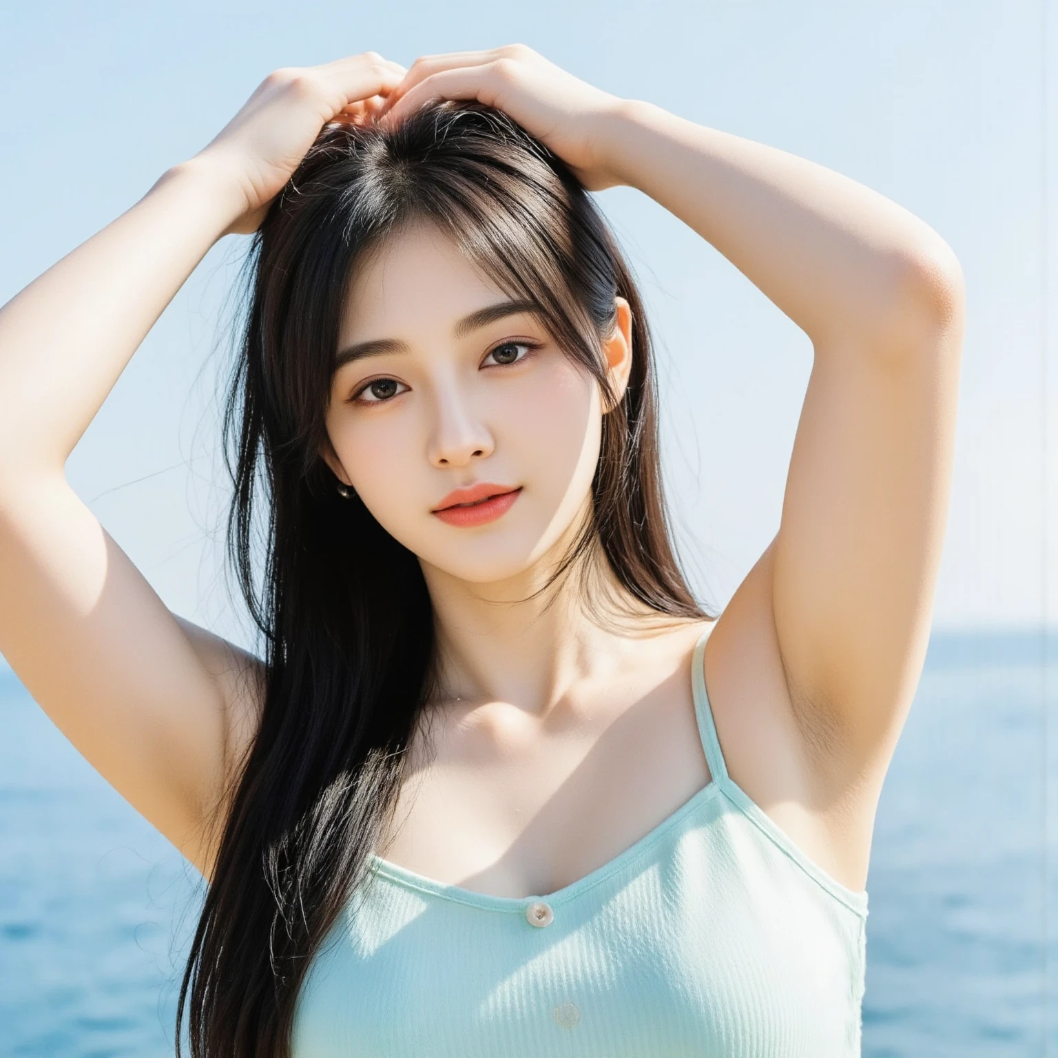 (1 Korean star with royal sister style), ((best quality, 8k, masterpiece: 1.3)), focus: 1.2, perfect body beauty: 1.4 , (smile), (dark street: 1.3), highly detailed face and skin texture, delicate eyes, double eyelids, whitened skin, (big wave hairstyle: 1.3), (round face: 1.5), (one-shoulder dress: 1.4),