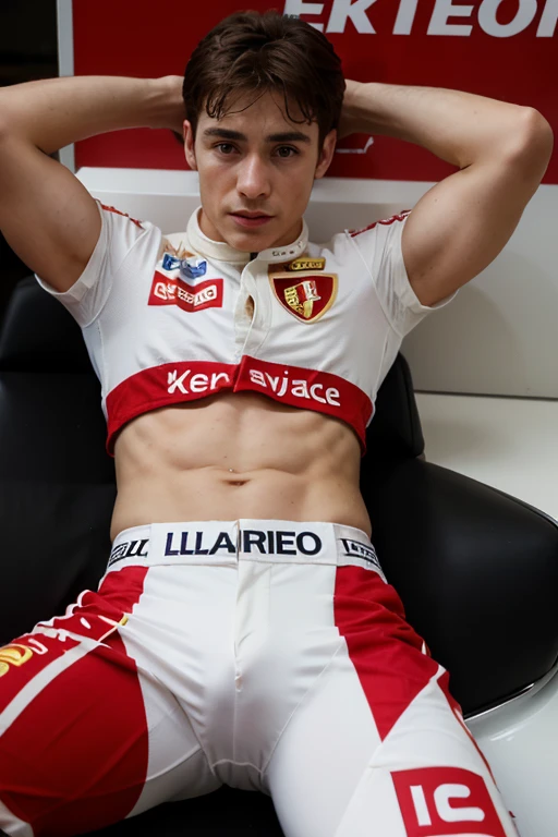 an anthropomorphic mattress, shaped like a large red and white mattress, con ojos y una sonrisa amigable. I could wear an Atlético de Madrid shirt and some soccer shorts.