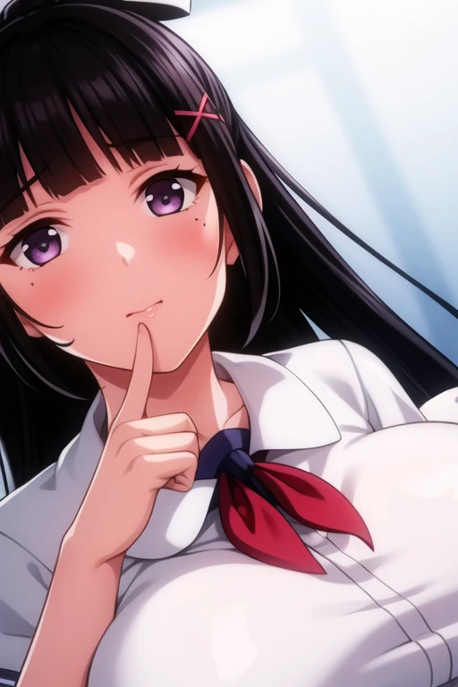 (masterpiece:1.2), (best quality:1.2), (extremely detailed:1.2), (extremely detailed face), (ultra detailed), 1girl, delicate eyes and face, (close up:0), (deepthroat:1.1), (nurse Uniform:1.1), (white cum, semen facial:1.2), (penis in mouth:1.2), black hair, ((nude)), sweaty skin, slim and  body, medium , high ponytail hair, (joy:1.3), in hospital,bed, (crowd :1.3), 
