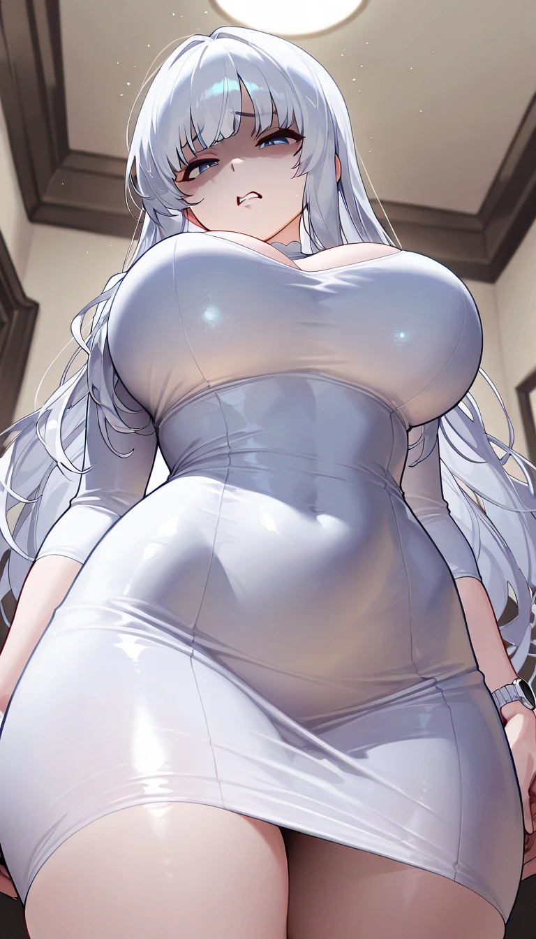 best quality, high resolution，Mother and Daughter，Smile, blush，Long gradient hair，necklace，bracelet，Stockings，Mother and Daughter，kindliness，Huge breasts，Wide hips，4K