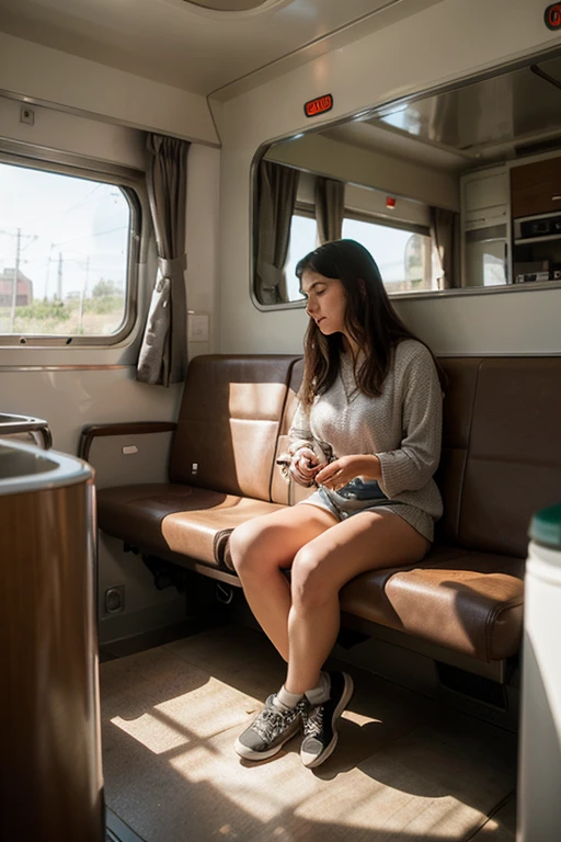 ((Detailed eyes)), [woman in container:1.3], bare feet, full body in container, dirty woman chained to a chair, white torn stockings, broken glasses, woman in container, desperate expression, worried alice in wonderland in container, concerned about future, brunette, realistic hands, photorealistic, grandpawds, 4k UHD, dark vibes, hyper detailed, epic composition, octane render, sharp focus, high resolution isometric, (film grain:1.3), The light is sparkling, high quality photography, 3 point lighting, flash with softbox, 4k, HDR, smooth, sharp focus, high resolution, award winning photo, 80mm, f2.8, bokeh, (phgls, chained to a chair in container, bottle)