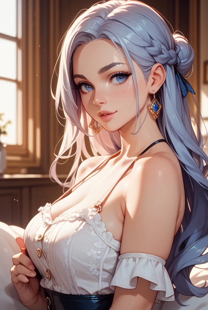 (((((???)))))、1girl in、florallower in hair、length hair、solo、naturey、hair adornments、the woodreastsout、onepiece、blue eyess、looking at the spectator、jewely、plein air、耳Nipple Ring、long-sleeve、Fluffy sleeves、Super long hair、white hair、judgement、Frame of the foot、pink flowers、White dresideum breasts、standup、The tree、Juliet Sleeve、Fluffy long sleeves、partedlips、Cutting, (Dynamic Pose, Very detailed and beautiful girl, intricate-detail, Beautiful detailed girl, Game CG, Highly detailed body, delicate and intricate hair, realistic and detailed face, Highly detailed eyes and face, Intricate details are beautiful and delicate eyes, Delicate arm and hands, Human Hands, Real skin texture, Exquisite fabric, plein air, Indoor , beautiful and clear background, absurdity, High-precision details, Highly detailed CG Unity 8K, Ultra-detailed)
