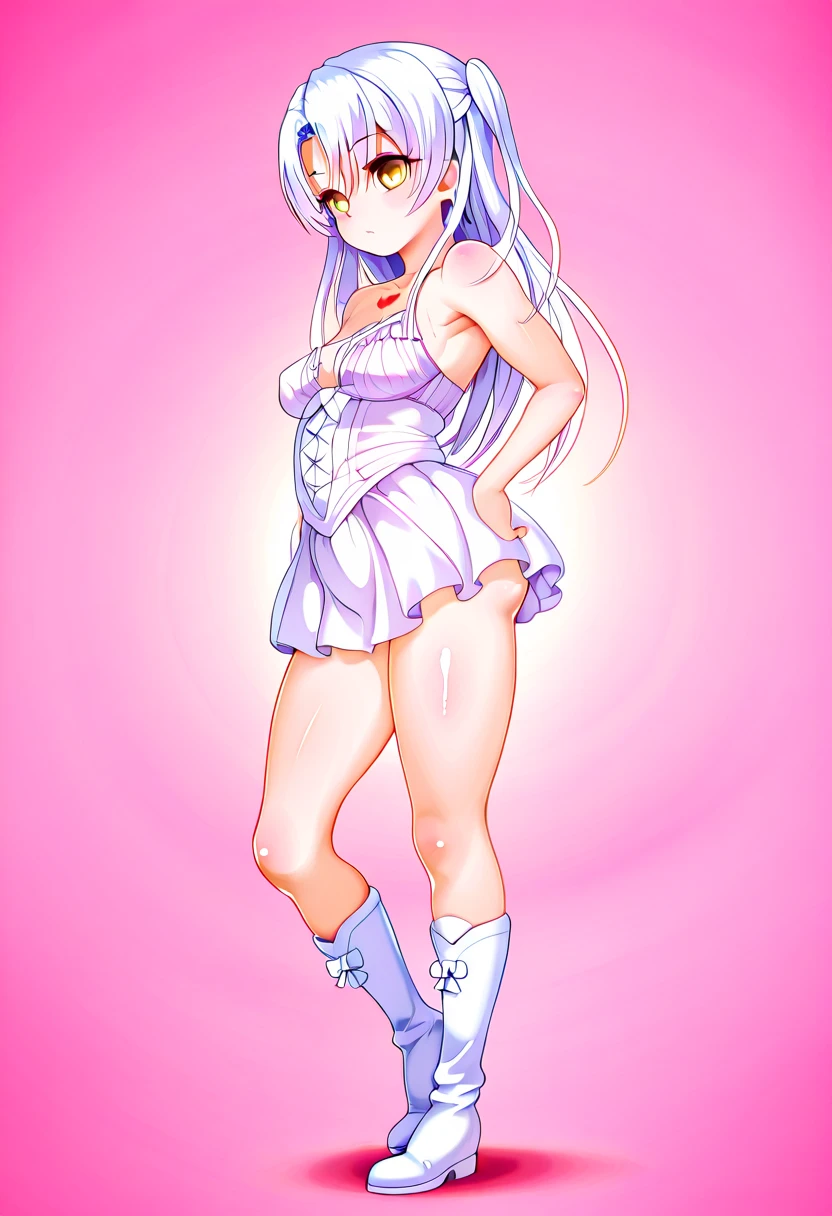 anime girl with cat ears and tail in a white bikini, neferpitou, holo is a wolf girl, anime catgirl, white cat girl, cute anime catgirl, seductive anime girl, beautiful anime catgirl, white - haired fox, holo if a wolf girl, wolf ears, attractive cat girl, nyaruko-san, anime moe artstyle