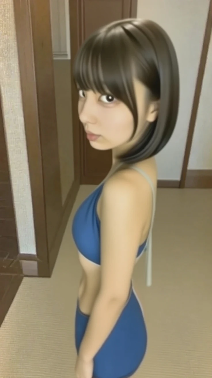 8K, best quality, masterpiece, photorealistic, realistic, ultra high definition, ray tracung, break
Japanese female, standing posture, lean forward posture, above the knee, close-up of face to breasts,break
bikini, selfie shot, A classroom illuminated by the setting sun, The blackboard is reflected in the background