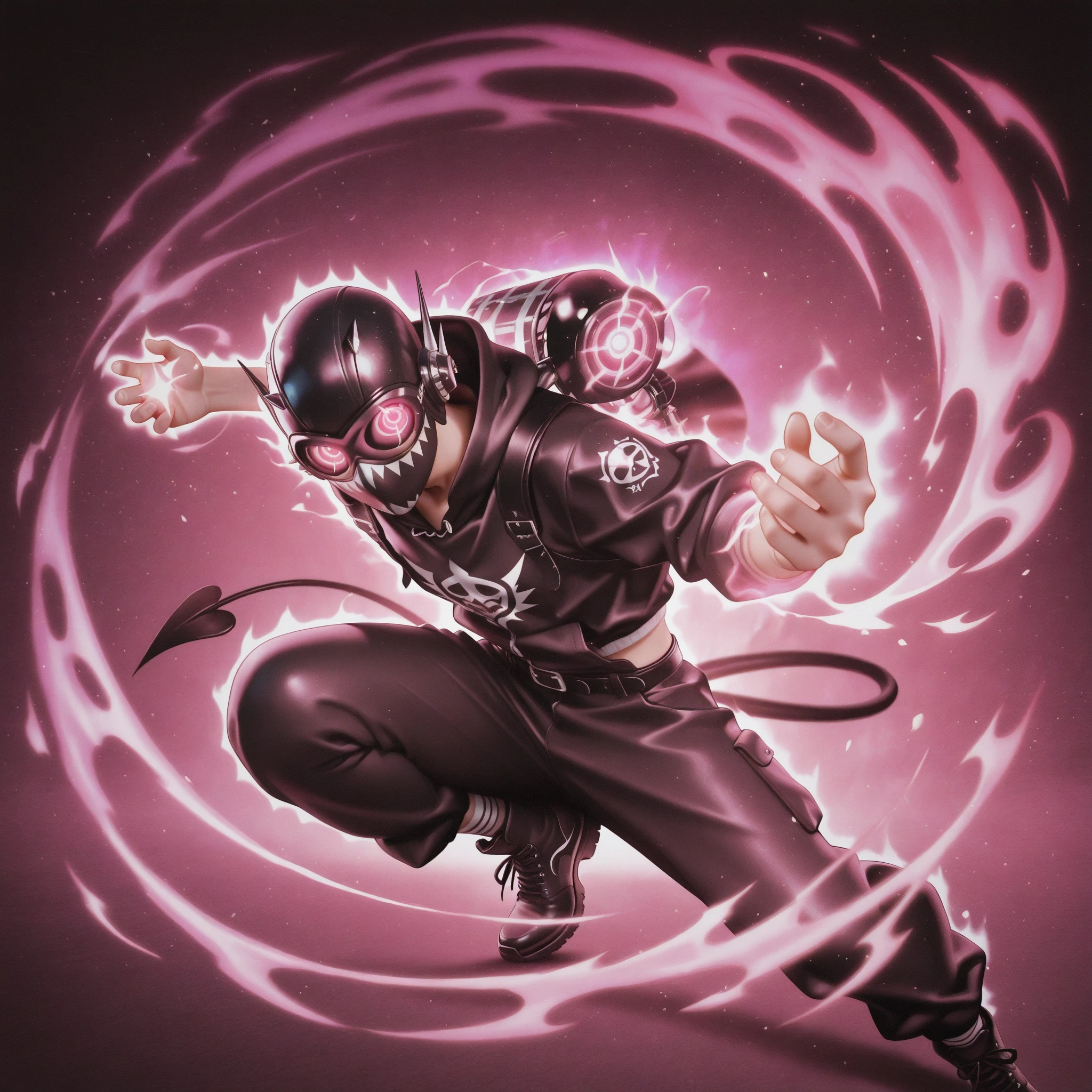 Half-body portrait winner synthwave swpunk style of a bat man DJ batiman style, batman mask, headphones, ink splashes, splatter, outrun, vaporware, shaded flat illustration, digital art, trend in artstation, highly detailed, fine detail, intricate --auto --s2