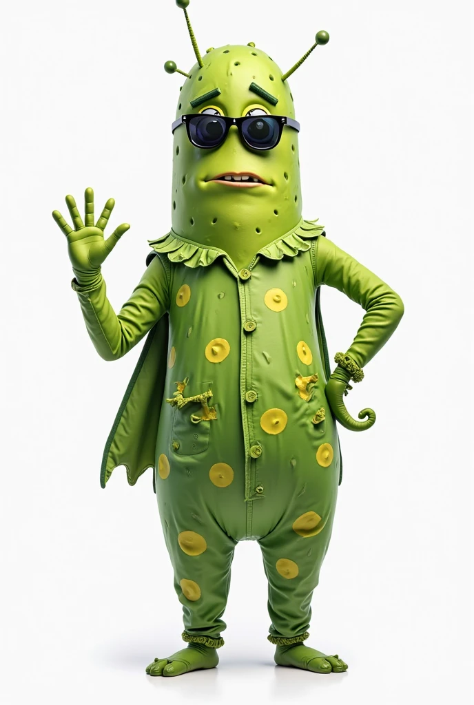 A stylish and singing frog