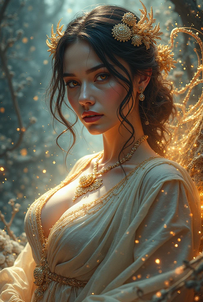 ((best quality)) , ((masterpiece)) , (detailed) ，, photograph, [reeds|blossoms], Golden ratio, concept art, selfie shot angle of a Tempting Wretched rotund Inca (Megan Fox:1.3) surrounded by Red giant, 🤥, Trendy Mystical hair, Dystopian Post-it notes Tattoo, Painterly Three-Eyed, [Islamic|Sardinian] pond, at Dawn, equirectangular 360, ultrafine detailed, Suffering, majestic, Queencore, hair light, film grain, Canon RF, F/14, Cinestill, dripping dark pastel, dreamy magical atmosphere, High quality, pixiv, 8k resolution