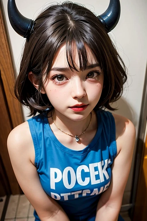 8k、Highest quality、masterpiece、(Headshot closeup:1.23)、One cute girl、round face、Idol face、(Flat Chest、slim、Flat Body:1.23)、backpack、(Pouty face:1.15)