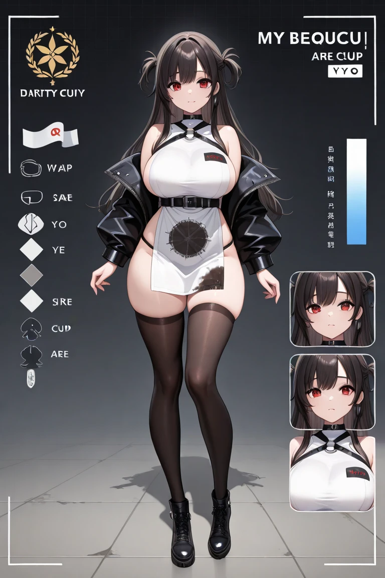 girl, solo, full body, from head to toe, standing, (Huge_Breasts),

Character Design Sheet, character reference sheet, character turn around,

1girl,multicolored hair, short hair,hair ornament,blue eyes, bikini, sexy bikini,