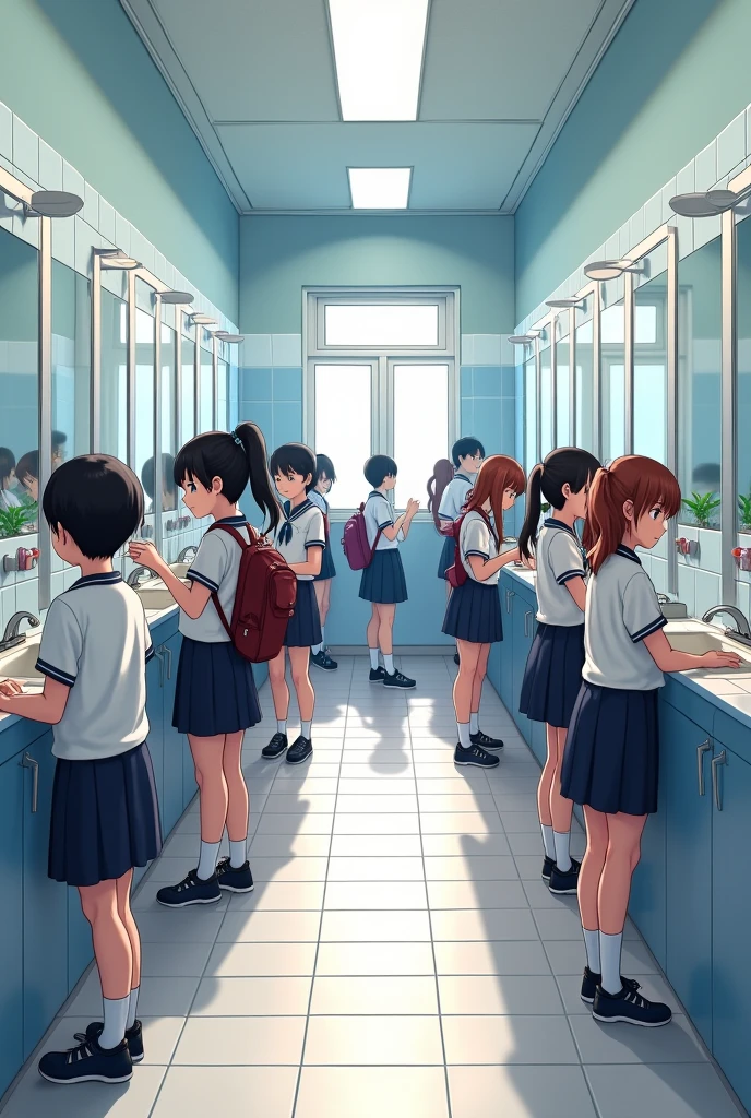 Create a video about toilet cleanliness campaign at secondary school compound