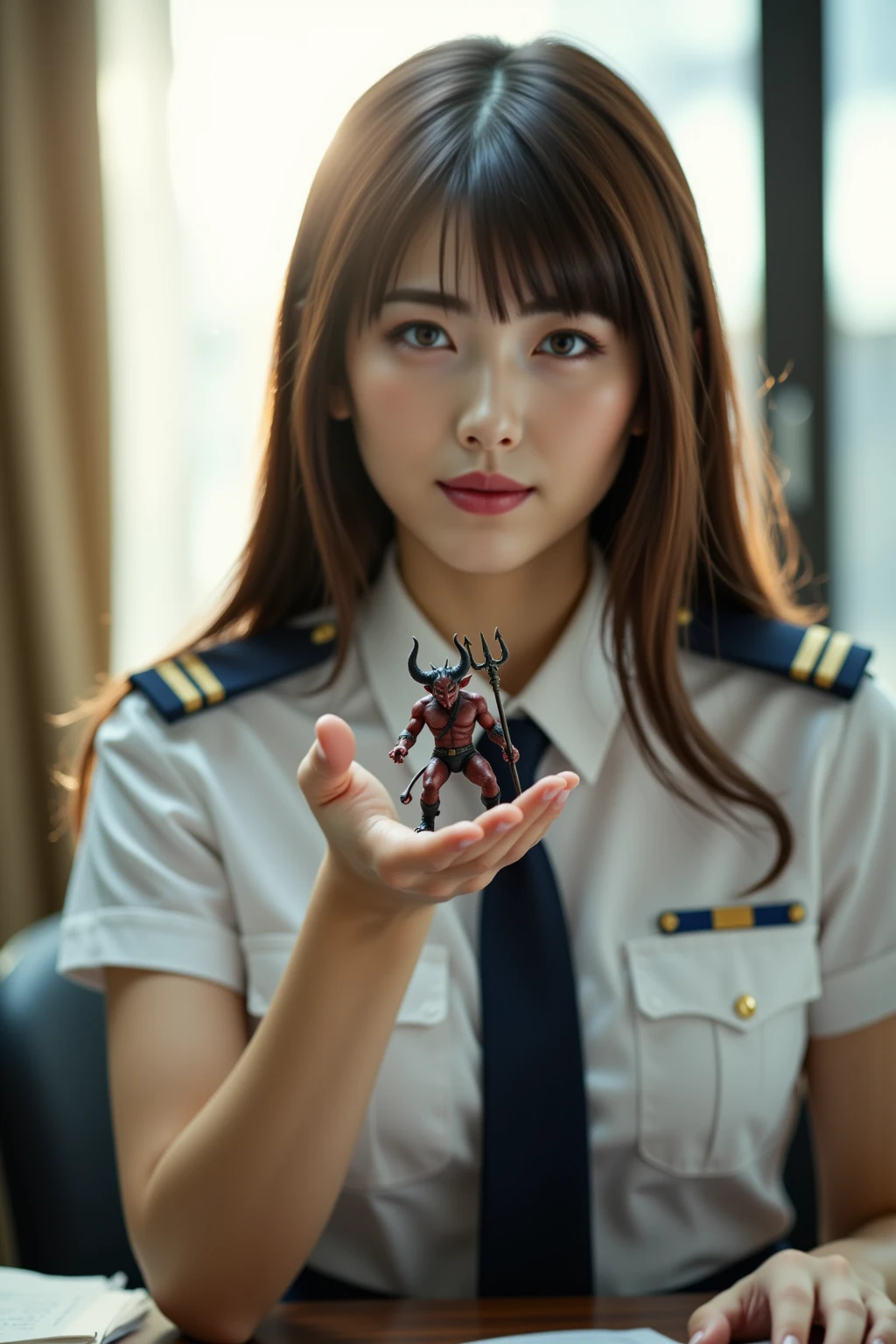 true 、Very short 、Very small 、、wonder woman、Exact Wonder Woman costume、(look up)、(open your mouth wide:1.4)、to kiss、 in mouth、