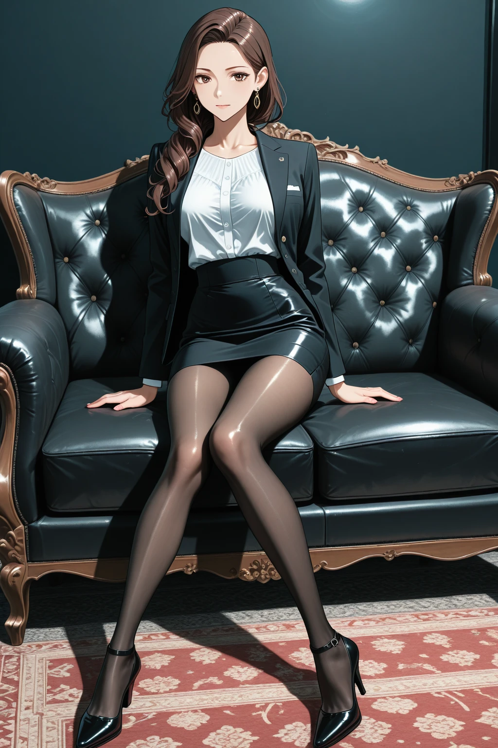 The beautiful girl in lace top and leggings is sitting astride a pile of skeletons in the center of the picture. She is holding a trembling sausage with juice squeezed out in her hand and smiling. There are multiple comic storyboards in the background，cbt, sausage bondage,sausage insertion,Sexy, trampling sausage with high heels heel,(masterpiece, best quality:1.2)，1 beautiful girl,sexy，comic storyboard:2, leggings, sit astride, axially symmetrical:2, ,femdom，sounding，cbt，hold，smile，colorful，leggings，thin gap，cameltoe，insertion，trembling，juice，spray， Long hair,Lace top,Sexy, Shiny leggings, High heel，cleveage, trampling, in forest, saliva , Mucus，