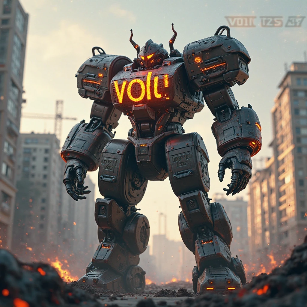 (wide view), wasteland, city ruins, (a man in front of ((huge mech wreckage)), dim light, streets, collapsed utility poles, scattered power lines, electric sparks, tattered future vehicles, garbage heaps, standing water in the big beach, rocks, dense weeds, dense dust smoke, ruined neon lights, heavy clouds, dusk, high quality, (super fine), (light detailed), detailed, accurate, 16k resolution, master works, (movie lights) , (cyberpunk style), dynamic perspective
