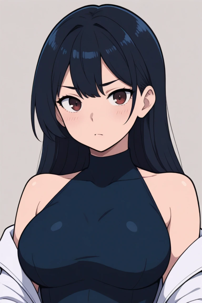 Nagatoro, light dress, masterpiece, best quality, ultra detailed, skinny body, upper body