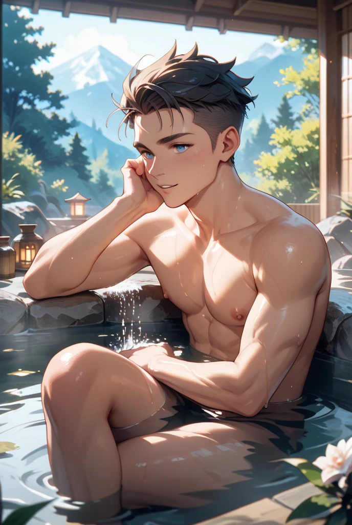 Two boys,bathhouse,fullnude,Raised sexy
