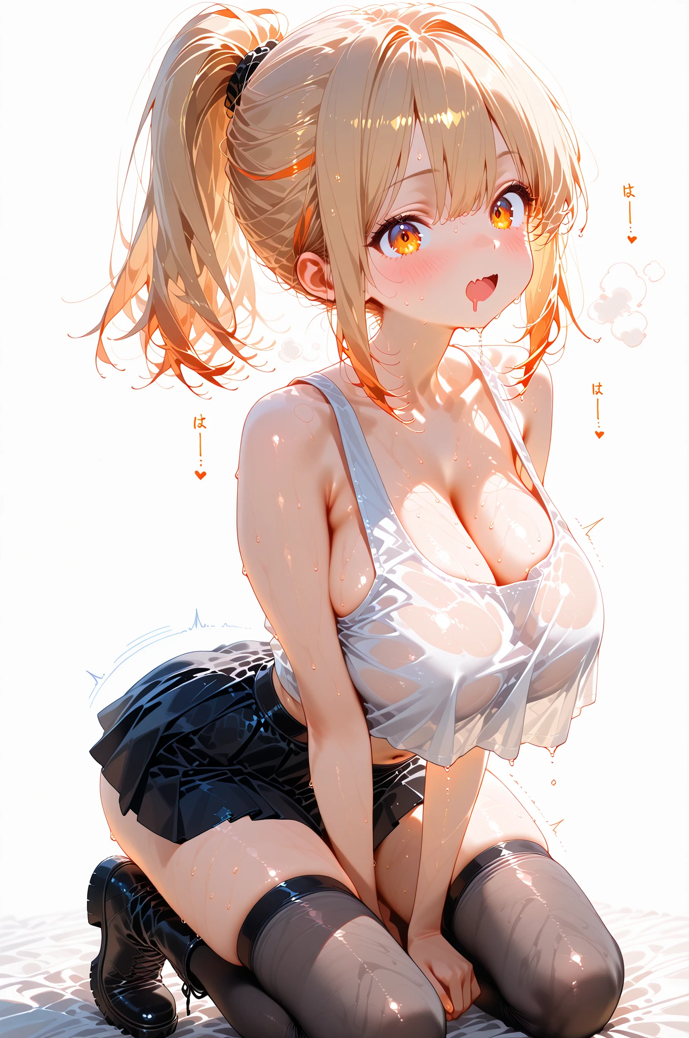 Best Quality, masutepiece, 超A high resolution, Professional Lighting, high-level image quality, high-detail, masterpiece、a middle aged woman、Sexy knitted sweaters、huge beautiful breasts、Beautiful butt、toned waist、thick thighs, Wet eyes、Staring at the viewer、beautiful countenance、sexy pose