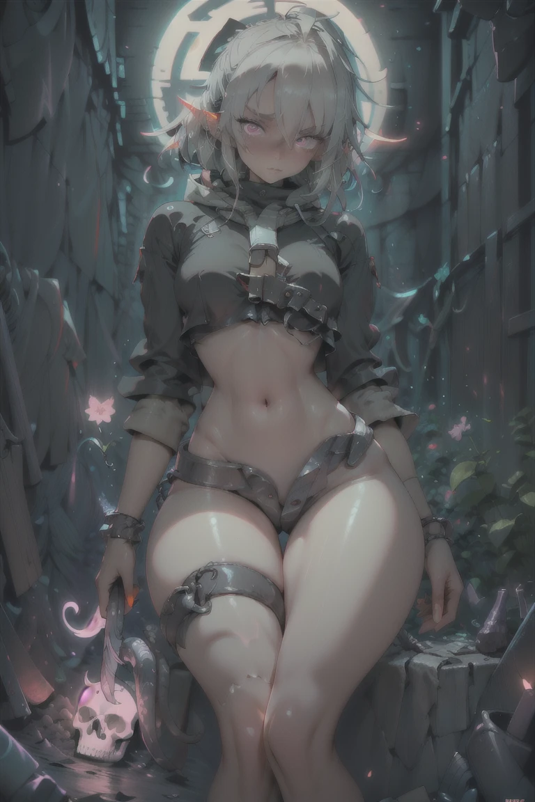 (masterpiece), best quality, expressive eyes, perfect face,nsfw:1.4,full body,annoyed:1.1,embarrassed,bdsm,shackles,restrained,see-through,pillory:1.1,open stance
