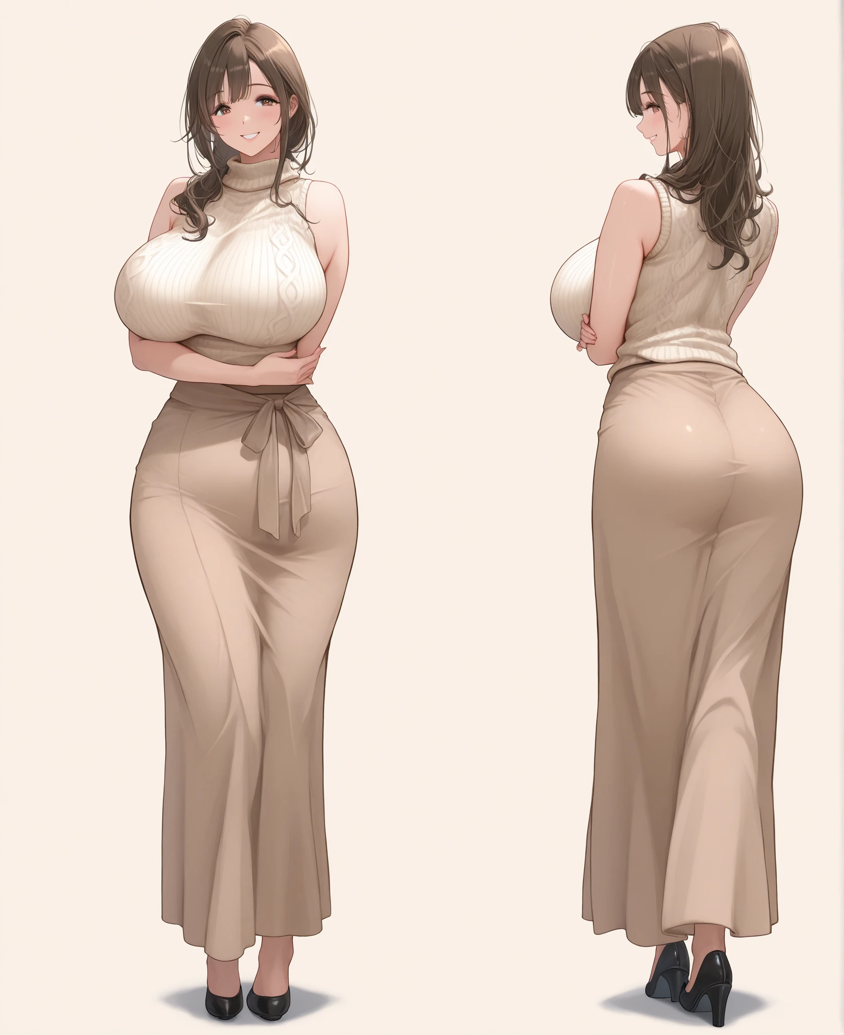 beautiful Asian woman, lips,female teacher in suit and skirt, seductive,in white background,(huge public hair:1.3),skinny body,standing smile,long hair, ((small breasts)), looking at viewer,  onoff,ultra detailed, best quality,aesthetic ,museum quality, award winning, exquisite detail, breathtaking composition, masterful brushwork, striking contrast, flawless anatomy, meticulous rendering,extraordinary lighting,striking contrast,impeccable proportions,exceptional craftsmanship,sublime artistry,captivating atmosphere,mesmerizing elegance,sophisticated style,masterpiece 
