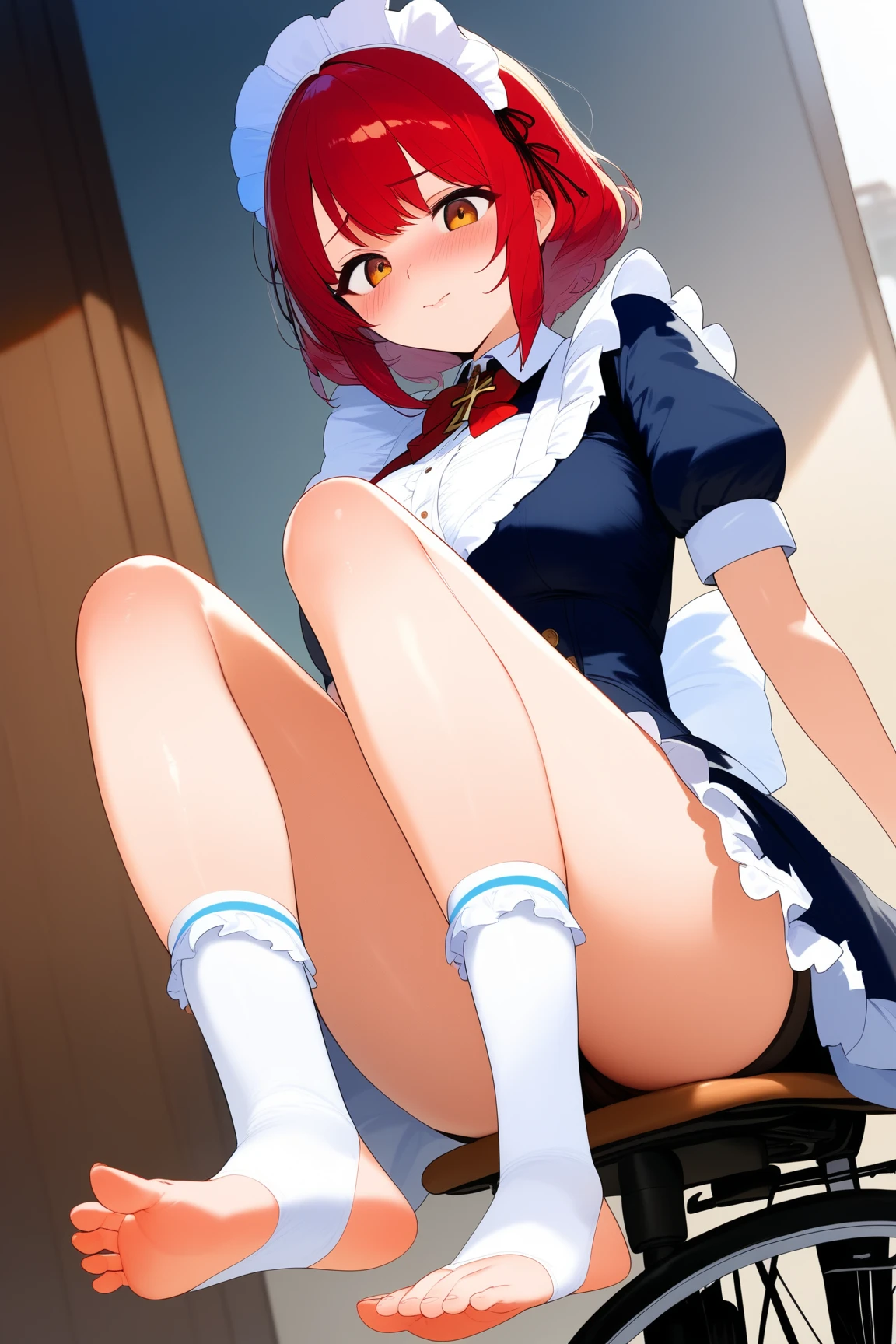 score_9, score_8_up, score_7_up, score_6_up, score_5_up, score_4_up, 1girl, Nilou, Genshin impact,, large breasts,,,, floox style, rating_explicit, floox style, high resolution,,, expressiveh,, perfect anatomy, masterpiece, solo, gray background,, (school outfit:1.2), skirt, sweater, squatting, loose socks , v, smile, happy,  light aqua eyes, she is 21 years old