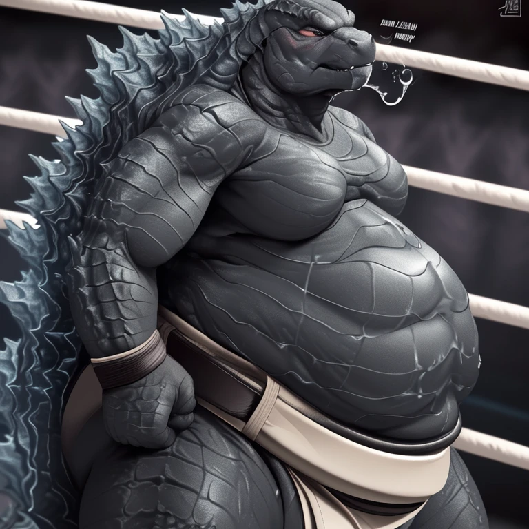 cute, (Obese, Overweight male, anthro, crocodile), (detailed eyes, detailed mouth), no hair, smooth, nude, luminiscent yellow eyes, penis, bright lighting, background effects, perfect face, centered, approaching perfection, dynamic, highly detailed, sharp focus, intricate details