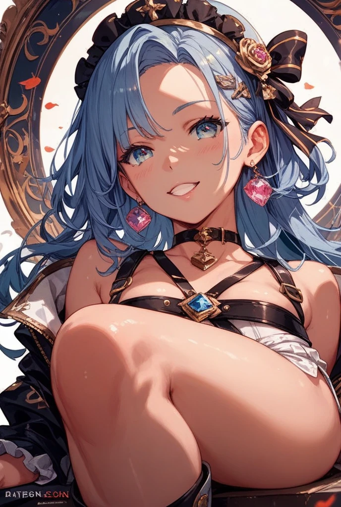 ((masutepiece, of the highest quality, Watercolor art (Pendants), Beautiful and aesthetic: 1.2)), (Golden ratio: 1.2), (Full body: 1.2), (Super Detail: 1.3), (1 girl: 1.3), (Fractal Art: 1.3), Full body, (Glitter Pupil)), patterns, (Iridescent hair, Colorful hair, Half light blue and half pink hair: 1.2)), Colorful, Writing, (Heterochromia), (Colorful: 1.5), (((Shy face)), ((Micro Bikini)), (full body Esbian), (Hyper-detailing), ((delicate detail)), (intricate-detail), ((Cinematic Light, Highest quality backlight)), High contrast, ((The best lighting, Very delicate and beautiful)), (( Cinematic Light)), (ray trace reflection, Glow), (((glowing aura)), ((Glowing hair)), ((Super Detail)), (8K)), ((a closeup)), ((Brown skin)), (Showering), ((Seductive smile)) ,((high angle full body shot)),(NSFW:1.5),completely,((Demon Girl, demonic horns, demon tail, Devil's Wings, pube_The tattoo, Heart-shaped pupil))、((On the bet))