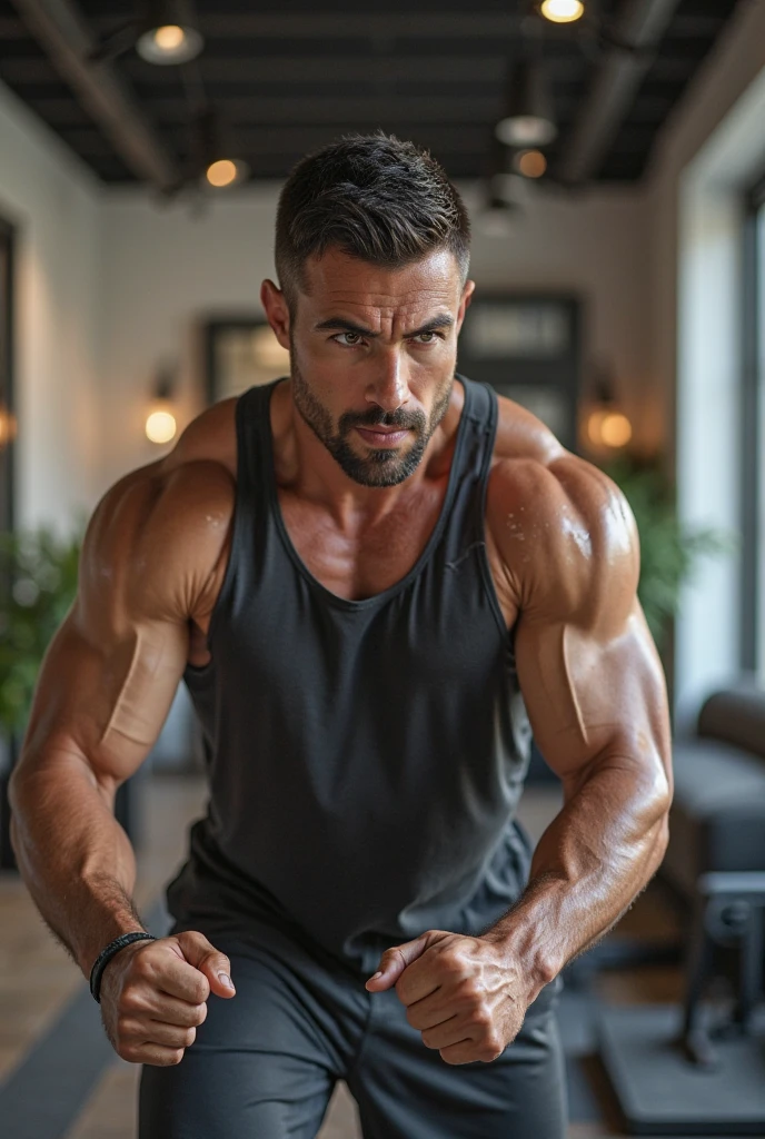 Muscle Man，Thong，Big Bag，pectoralis major，Touch with your hands