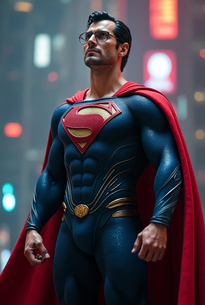 Shahrukh Khan in Superman suit,realistic, unreal engine,fully detailed 